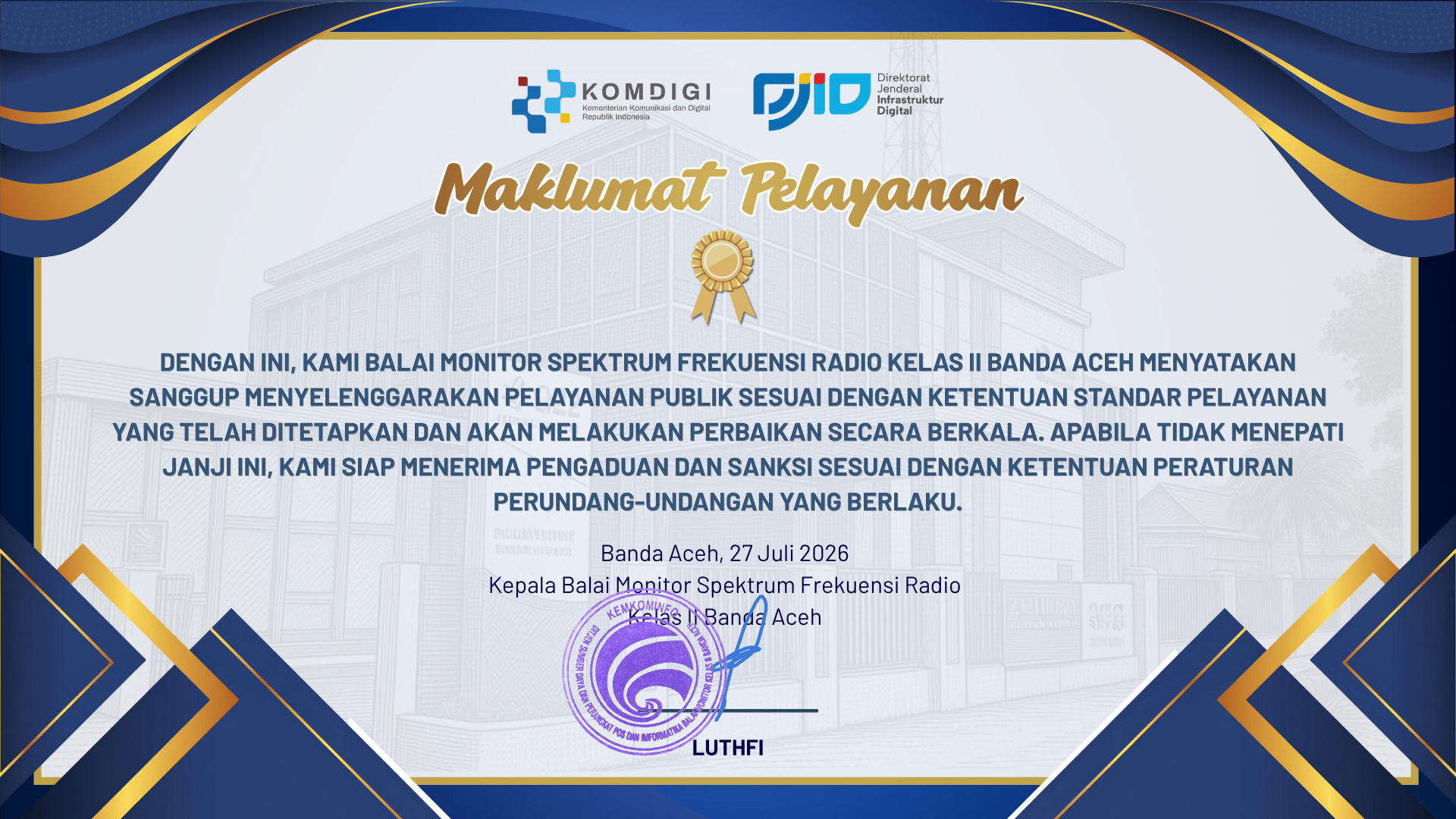 Beranda maklumat pelayanan 2026